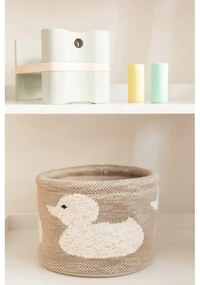 Бежов памучен органайзер Патица, ø 16 cm - Kindsgut