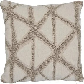 Декоративна възглавница atmosphera Dune, Жакард, Бежов, 40×40 cm