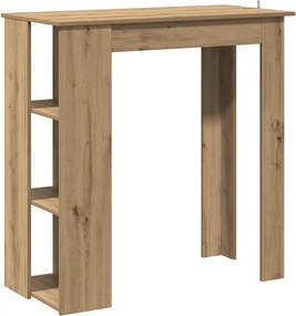 856761 vidaXL Бар маса с рафт, дъб артизан, 102x50x103,5 см, инженерно дърво