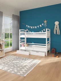 Двуетажно легло Payet-200 x 90-White