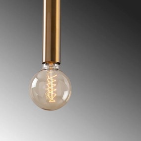 Висящо осветително тяло в златисто с метален абажур ø 4 cm Tempo – Opviq lights