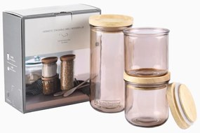 Комплект стъклени буркани 3 бр. Hermetic - Ego Dekor