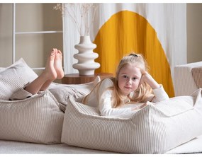 Кремав детски пуф от рипсено кадифе Chair – Wigiwama