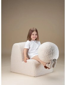 Кремав детски стол от букле Cloud – Wigiwama