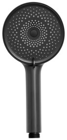 Матово черно пластмасова душ глава ø 12 cm Softwater – Wenko
