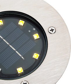 Модерен градински прожектор стомана с LED IP65 соларен - Terry