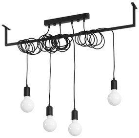 Черна висяща лампа , дължина 100 cm Vakors - Nice Lamps