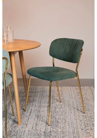 Тъмнозелени трапезни столове в комплект от 2 броя Jolien - White Label