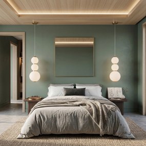 LED висящ полилей LHJ113-3CP четкано злато