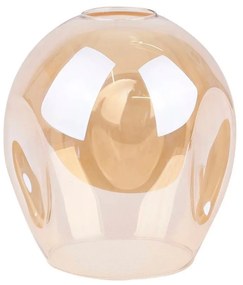 Черна висяща лампа със стъклен абажур 14x48 cm Aspa - Candellux Lighting