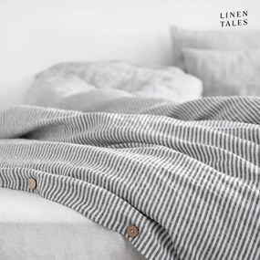 Черно и бяло спално бельо за единично легло 135x200 cm - Linen Tales