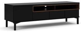 Черна маса за телевизор 156x48x48 cm Roomers – Tvilum