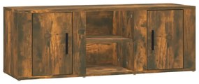 819433 vidaXL ТВ шкаф, опушен дъб, 100x31,5x35 см, инженерно дърво