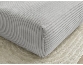 Светлосива табуретка от рипсено кадифе Lucien – Bobochic Paris