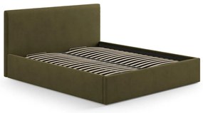 Зелена тапицирана табла за легло 170,5x100 cm Remo – Micadoni