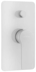 Бяла вградена душ батерия (2 изхода) Pax – Sapho