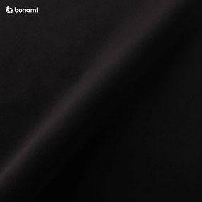 Ъглов разтегателен диван от черно кадифе , ляв ъгъл Santo - Milo Casa