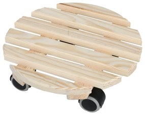 Дървена подвижна подложка за саксии, ø 28,7 cm - Esschert Design