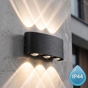 Фасадна лампа Аплик LED JNH040-6G Black