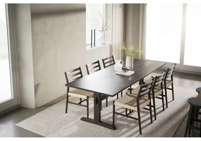 Трапезни столове в комплект от 2 бр. естествени/тъмнокафяви Harlan – Rowico