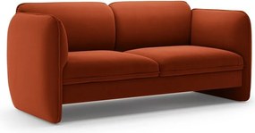 Кадифен диван в тухлен цвят 168 cm Georgia – Micadoni