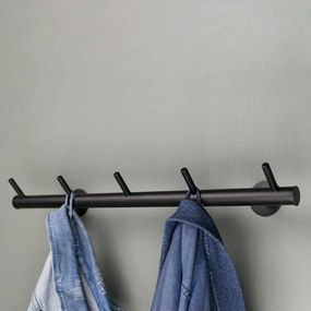 Черна метална стенна закачалка Odin - Spinder Design