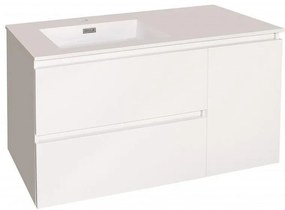 Конзолен PVC шкаф ICP 10545 с умивалник, 105.5x45x60см