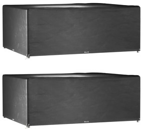 3155361 vidaXL Калъф за градинска мебел 2 бр 16 капси 300x250x90см правоъгълни
