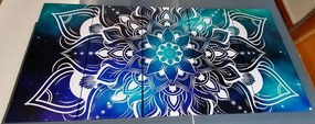 картини от 5 части – Модерна мандала с ориенталски мотив
