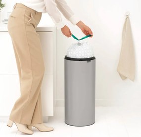 Кош за боклук Brabantia Touch Bin New 1010459, 30 л, Безшумно и плавно затваряне, Светлосив