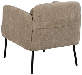 Бежово шенилово кресло Bind – Ixia