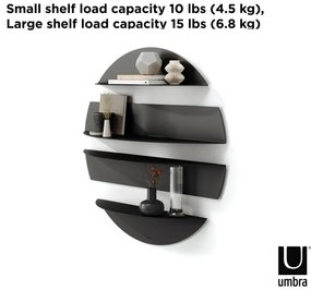 Черни метални рафтове в комплект от 4 броя 76 cm Solis - Umbra