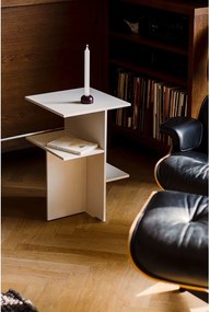 Сиво-бежово нощно шкафче с рафтове Atik – noo.ma