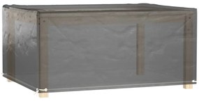 3155345 vidaXL Калъф за градинска мебел 2 бр 8 капси 160x120x75 см правоъгълни