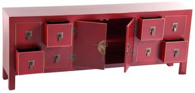 Червен нисък скрин 130x50,5 cm Oriente – Ixia