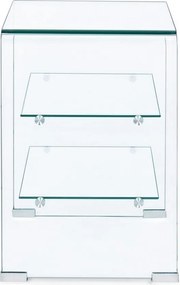 Стъклена странична масичка 40x50 cm Iride – Bizzotto