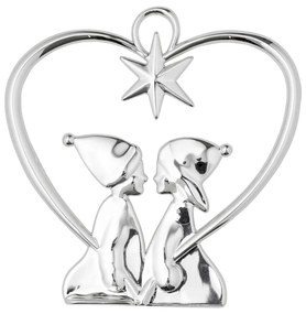 Висяща коледна украса в сребристо - Kähler Design