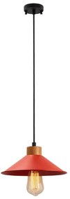 Полилей на кабел MANAVGAT 1xE27/40W/230V червен/кафяв