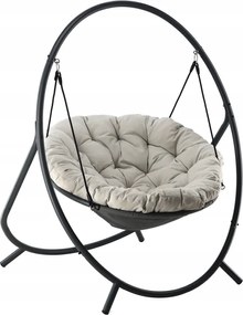 Луксозен висящ фотьойл PATIO с възглавница Бежови възглавници