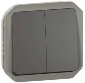 Legrand Сериен ключ/бутон механизъм цвят Антрацит IP55 Plexo New - 069805L