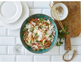 Зелена/черна глинена купа ø 30 cm Gastro Green/Black – Bitz