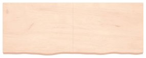 363595 vidaXL Стенен рафт, 160x60x(2-6) см, необработен масивен дъб