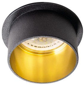 Kanlux 27322 - Лампа за вграждане SPAG GU10/35W черен/златист
