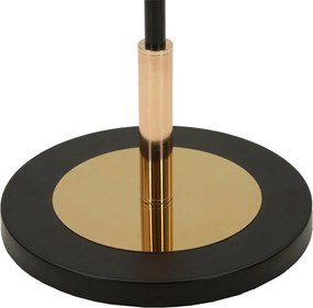 Бяла/черна подова лампа със стъклен абажур (височина 168 cm) Vintage – Mauro Ferretti