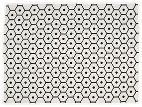 Черно одеяло със смес от вълна 140x180 cm Honey Black – Pappelina