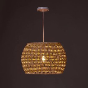 Таванна лампа от ратан в естествен цвят с абажур от ратан ø 35 cm Natural Way - Casa Selección