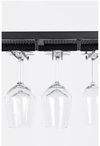 Черна метална стойка за вино за 20 бутилки, 48x180 cm Cantor - Zuiver