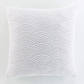 Бяло/бежово комплект шалте и калъфка за възглавница от джърси 220x240 cm Cassandra – douceur d'intérieur