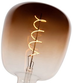 Комплект от 5 димируеми LED крушки E27 G140 кафяви 4.9W 110 lm 1800K