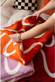 Оранжево одеяло 150x200 cm Swirl – noo.ma